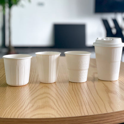 Disposable paper coffee cup