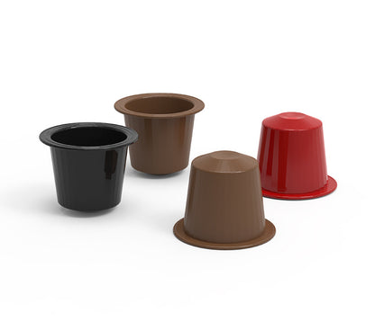 Plastic coffee capsules