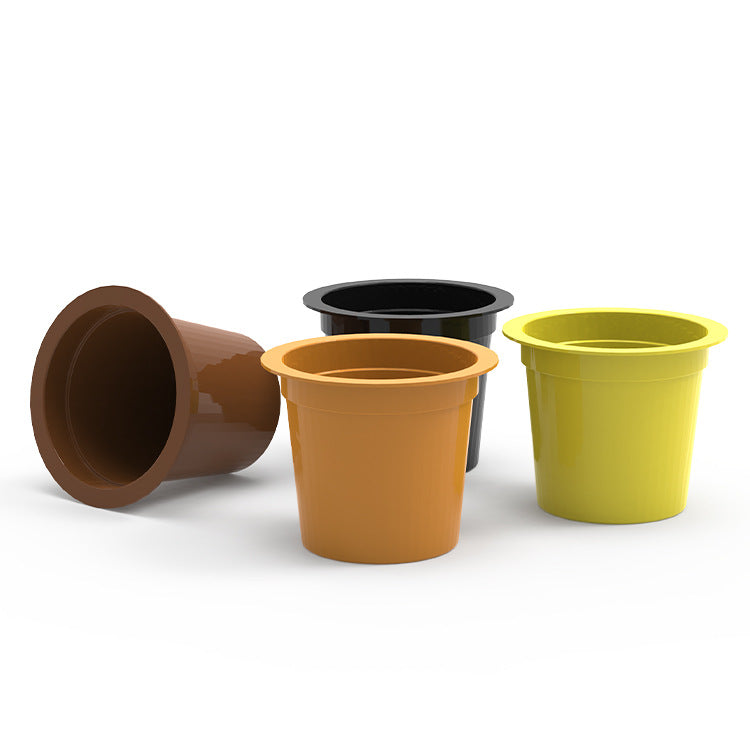 Plastic coffee capsules